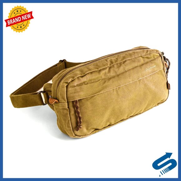 Canvas Crossbody Sling Bag Small Shoulder Backpack Daily Essentials Pack